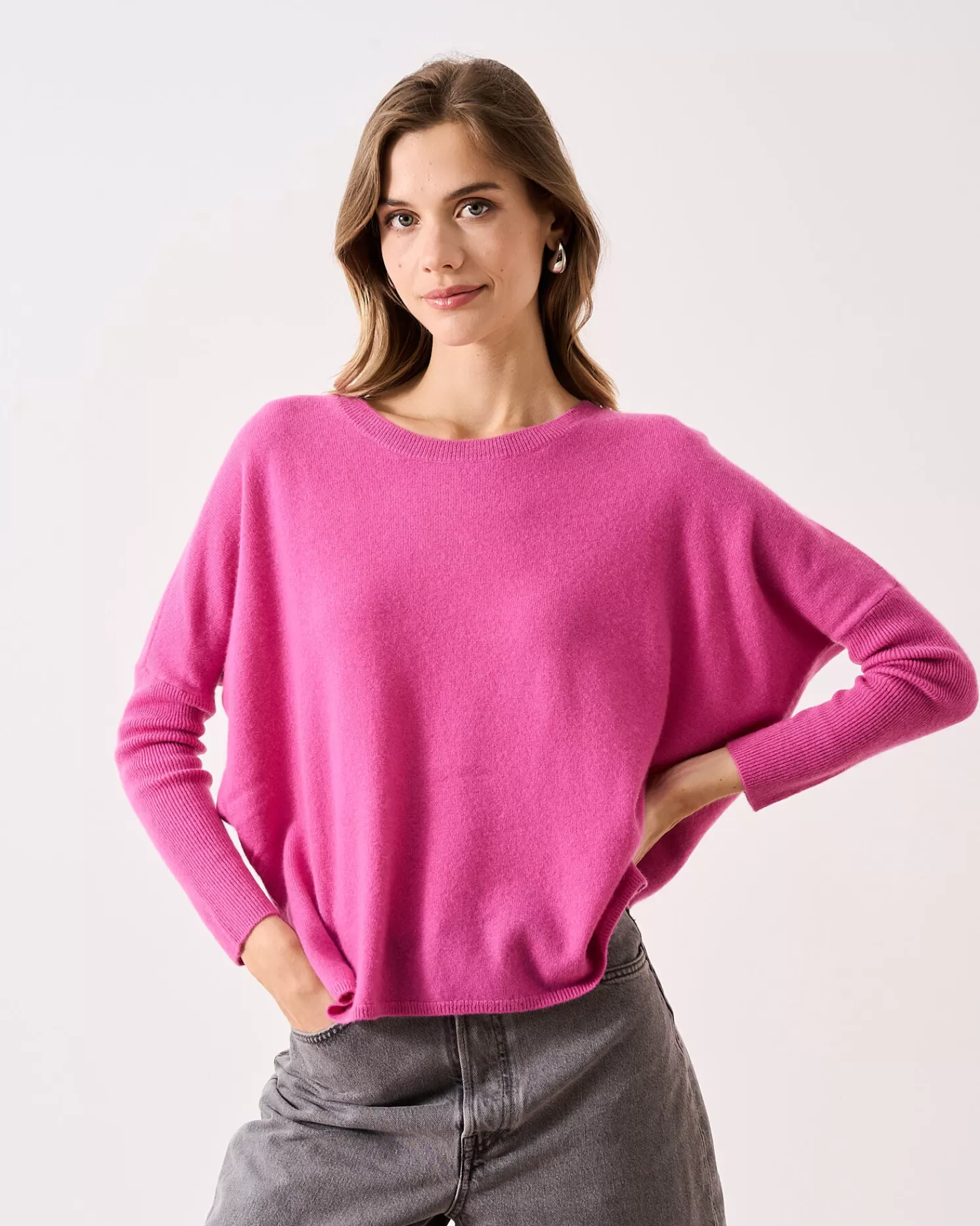 Absolut Cashmere Astrid<DAMES Ronde Hals | Poncho'S