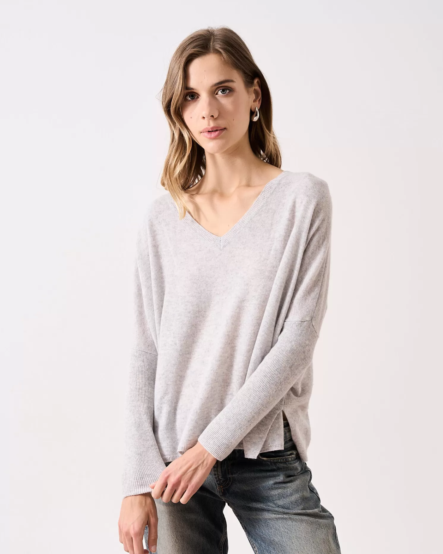 Absolut Cashmere Camille<DAMES V-Hals | Poncho'S