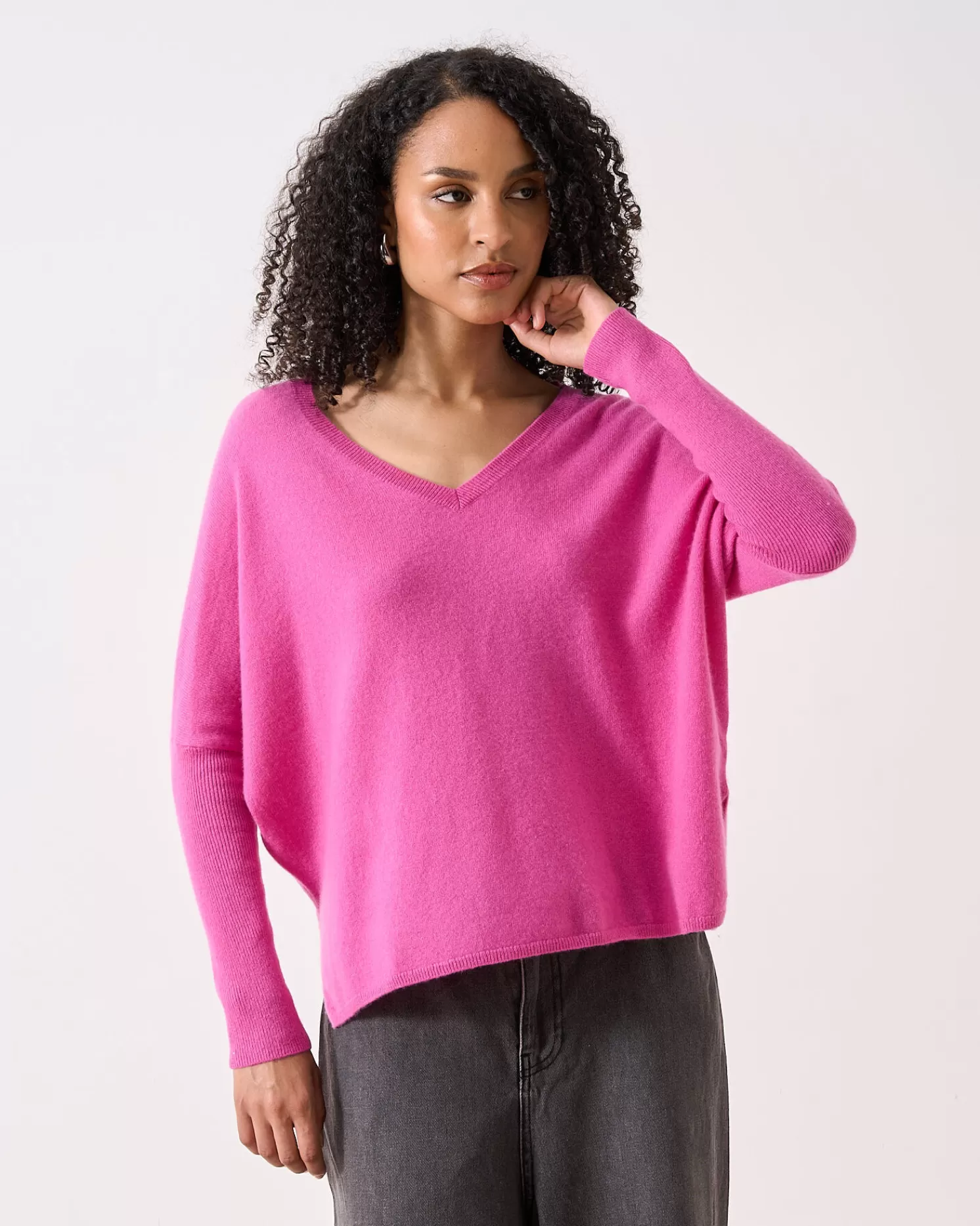 Absolut Cashmere Camille<DAMES V-Hals | Poncho'S