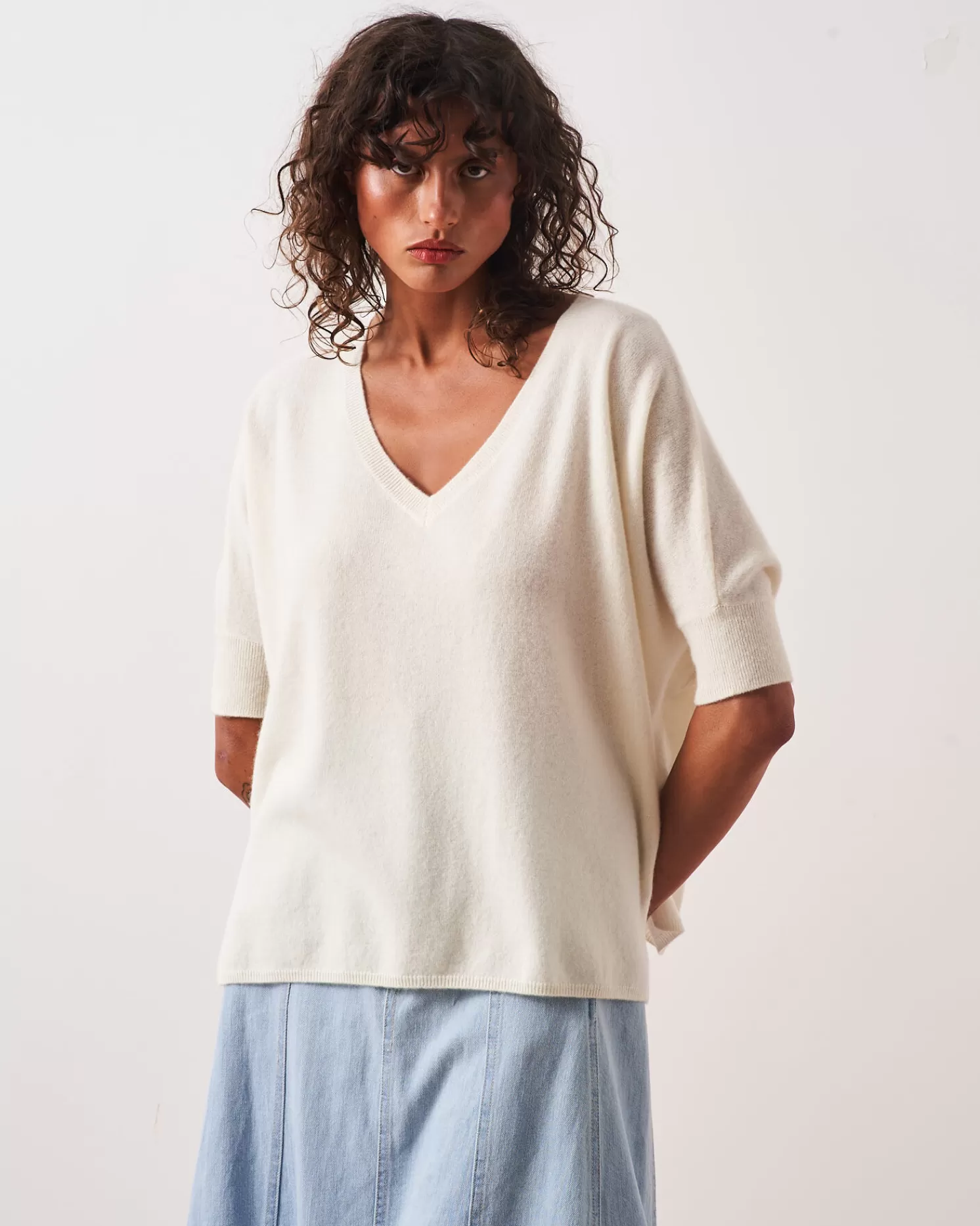 Absolut Cashmere Kate<DAMES V-Hals | Poncho'S